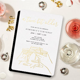 A Tini Bit Older White Gold Martini Birthday Party