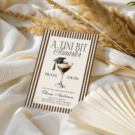 A Tini Bit Smarter Espresso Martini Graduation Inbjudningar