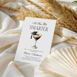 A Tini Bit Smarter Espresso Martini Graduation Inbjudningar