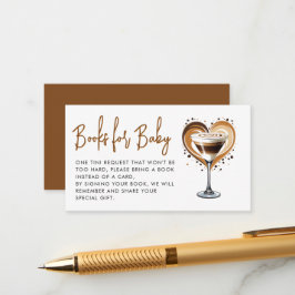 A Tini One Espresso Martini Bokar för Baby Tilläggskort