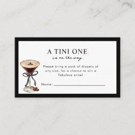 A Tini One is on the Way Baby Shower Enclosure Tilläggskort