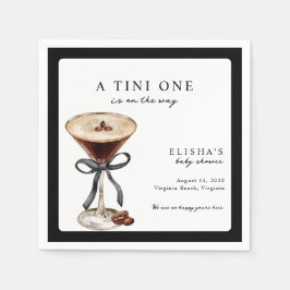 A Tini One Is on the Way Baby Shower Pappersservett