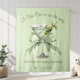 A tini One is on the Way Bow Martini Baby Shower