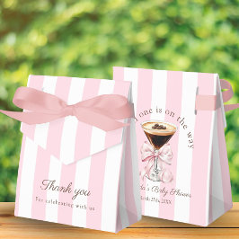A Tini One Martini Pink Bow Baby Shower Gift Presentaskar