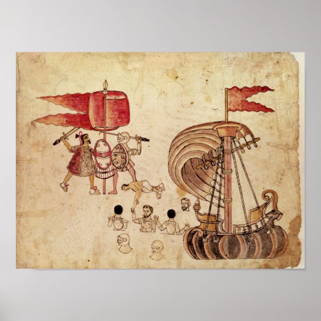 A Tlaxcalan warriorl Poster (Framsidan)