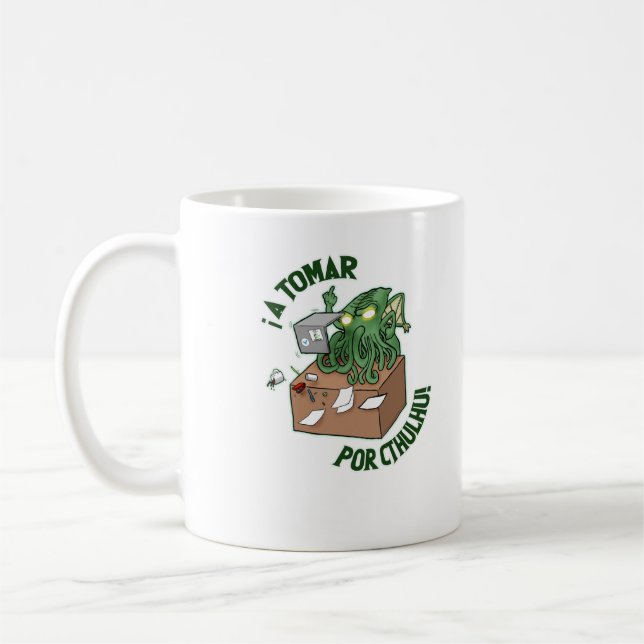 ¡A tomar por Cthulhu! Kaffemugg (Vänster)