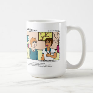 ’A Touch of Humor’ Chill Pill Massage Tecknad Kaffemugg