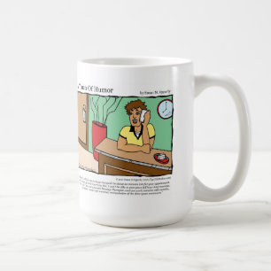 "A Touch of Humor" Time Space Continuum-Tecknad Kaffemugg