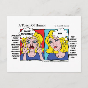 "A Touch of Humor" Unshaven Ben Tecknad Vykort