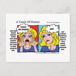 "A Touch of Humor" Unshaven Ben Tecknad Vykort