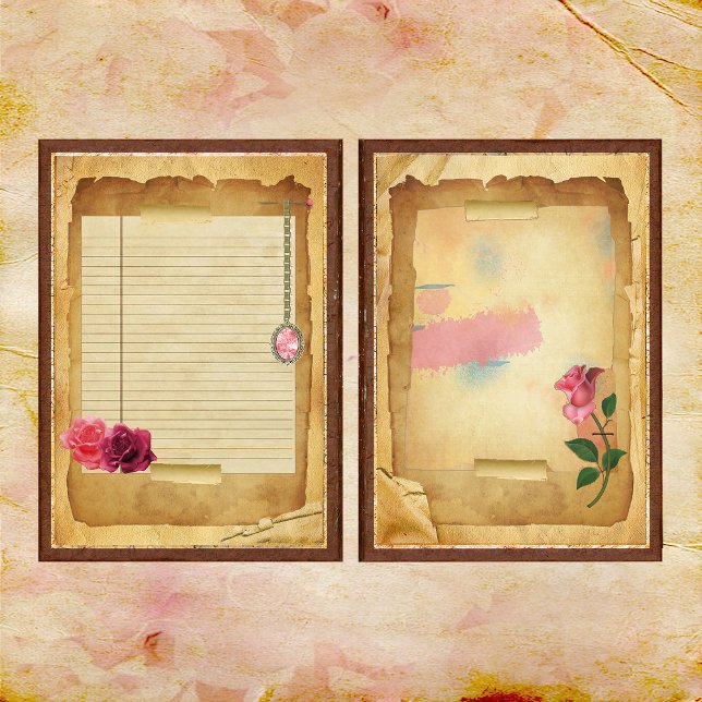 A Touch of Rosa Junk Journal Page (Skapare uppladdad)