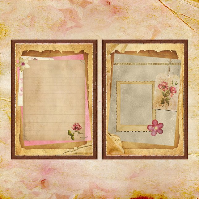 A Touch of Rosa Junk Journal Page (Skapare uppladdad)