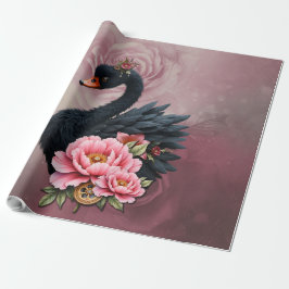 A touch of rose and swan's glow.  presentpapper
