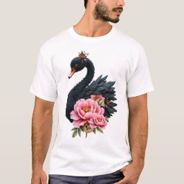 A touch of rose and swan's glow. t shirt