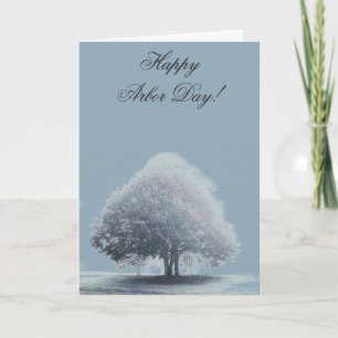 A Träd i Fog Arbor Day Kort