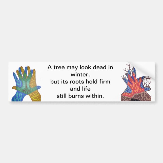 A Träd i Winter Bildekal (Framsidan)