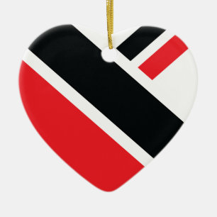 A Trini Flagga Julgransprydnad Keramik