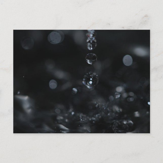 A trio de gouttes d'eau vykort (Framsida)