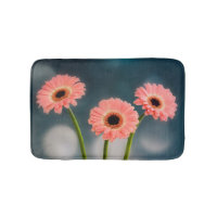 A Trio Rosa Gerberas Bath mat