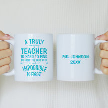 A Truly Fantastisk Teacher Turcoise Aqua Coffee Mu