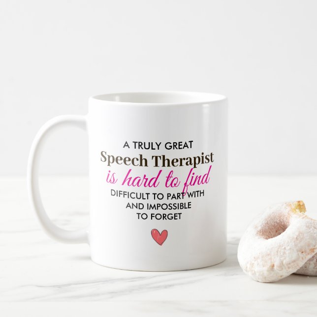 A Truly Great Speech Therapist – Personalized Name Kaffemugg (Med munk)