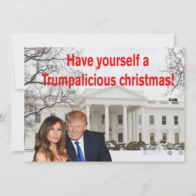A Trumpalicious christmas från Donald and Melania Julkort (Framsida)