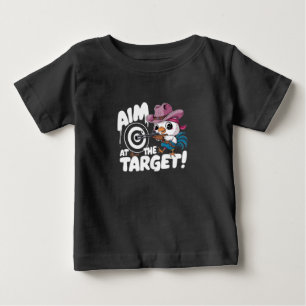 A tupp som siktar på ett målskjutgevär t shirt