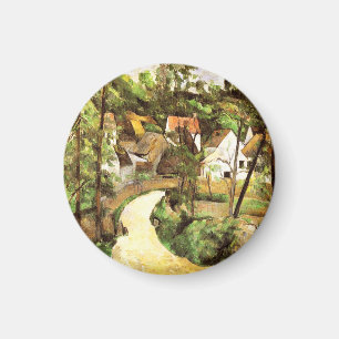 A Turn in Road Paul Cezanne Magnet