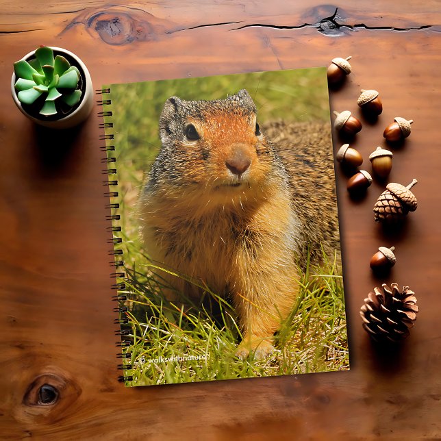 A Twitchy-Nposed Columbian Ground Squirrel Anteckningsbok (Twitchy-Nosed Columbian Ground Squirrel Journal Cover Photo)