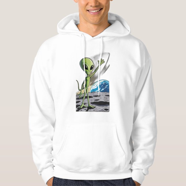 A UFO som bortför en ko Hoodie (Framsida)