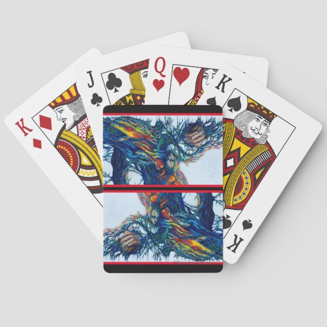 "A Underbar Hand" av Rosanne Coty-kortdäcket Casinokort (Baksidan)