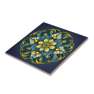 💚 💙 💛 A Unique Azulejo Elegance: Midnight Garde Kakelplatta