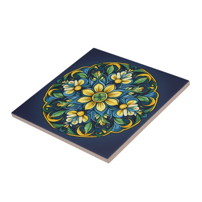 💚 💙 💛 A Unique Azulejo Elegance: Midnight Garde Kakelplatta (Sidan)