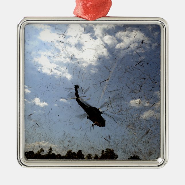 A US Navy HH-60 Seahawk Julgransprydnad Metall (Framsidan)