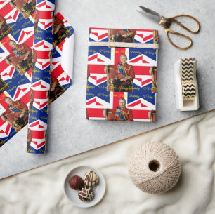 A Väldigt British Birthday Kung Charles British Fl Presentpapper
