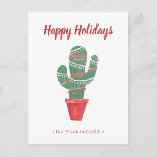 A Väldigt Cactus Julgran Vykort