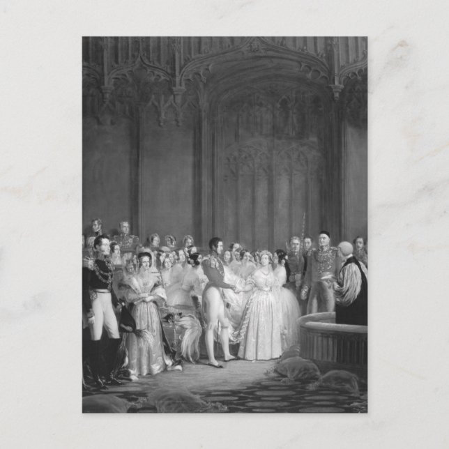 A Väldigt Victorian Bröllop Vykort (Framsida)