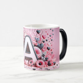 A Valentine Alphabet 3D Magisk Mugg