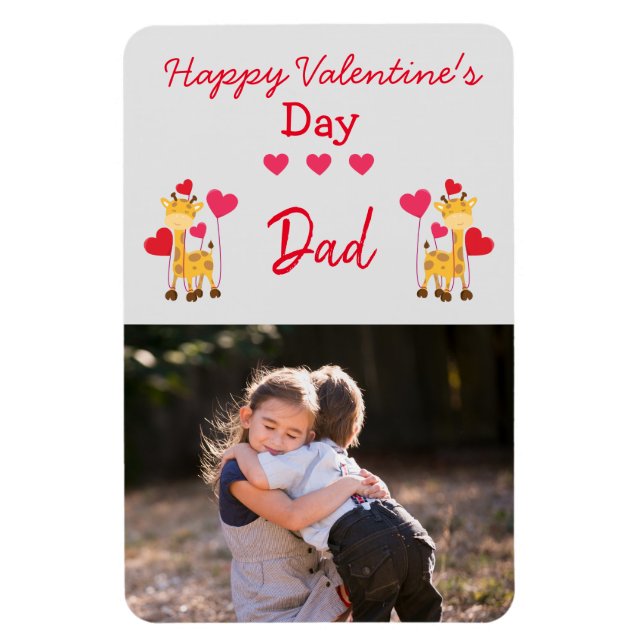 A Valentine for Pappa Photo Magnet (Vertikal)