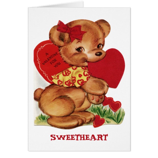 A Valentine for You Sweet Greeting Card Hälsningskort (Framsidan)