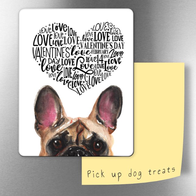 A Valentine från din Fransk Bulldog Magnet (Skapare uppladdad)