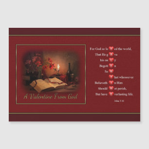 A Valentine från Gud Magnetic Card