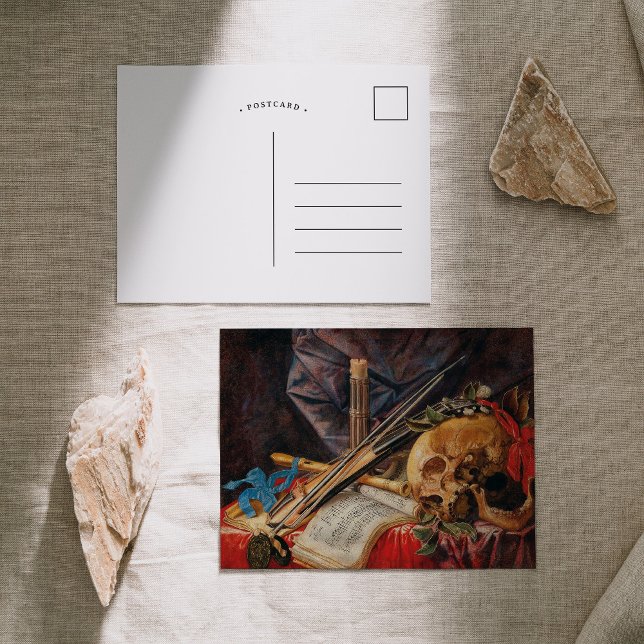 A Vanitas still Life | Simon Renard de Saint-André Vykort (Skapare uppladdad)