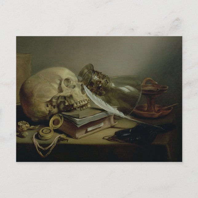 A Vanitas still Life Vykort (Framsida)