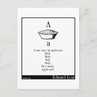 A var gång ett äpple-paj vykort