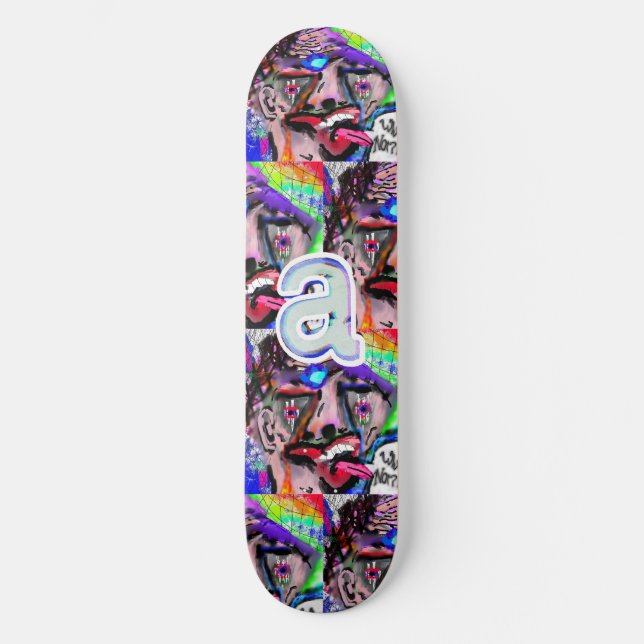 "a" - Varför inte?! Mini Skateboard Bräda 18,5 Cm (Framsida)