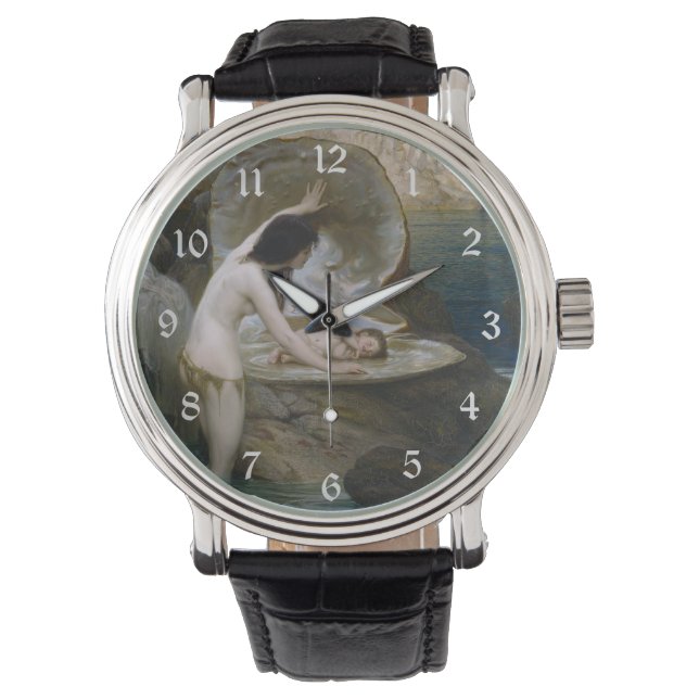 A Vatten Baby som påträffats i Seashell av Bikini  Armbandsur (Framsida)