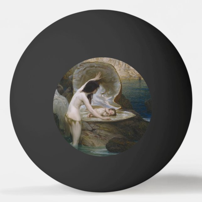 A Vatten Baby som påträffats i Seashell av Bikini  Pingisboll (Framsidan)