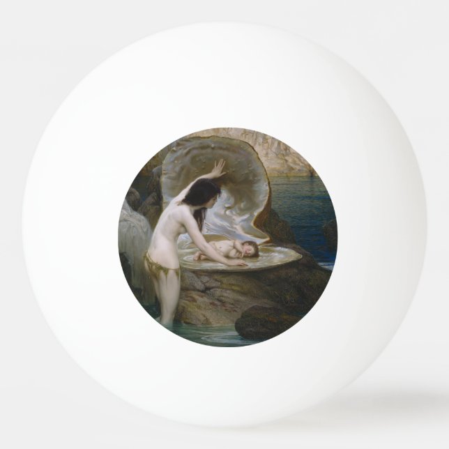 A Vatten Baby som påträffats i Seashell av Bikini  Pingisboll (Framsidan)