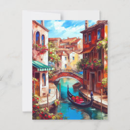 A Venetian Dream | Gondola på Grand Canal Vykort